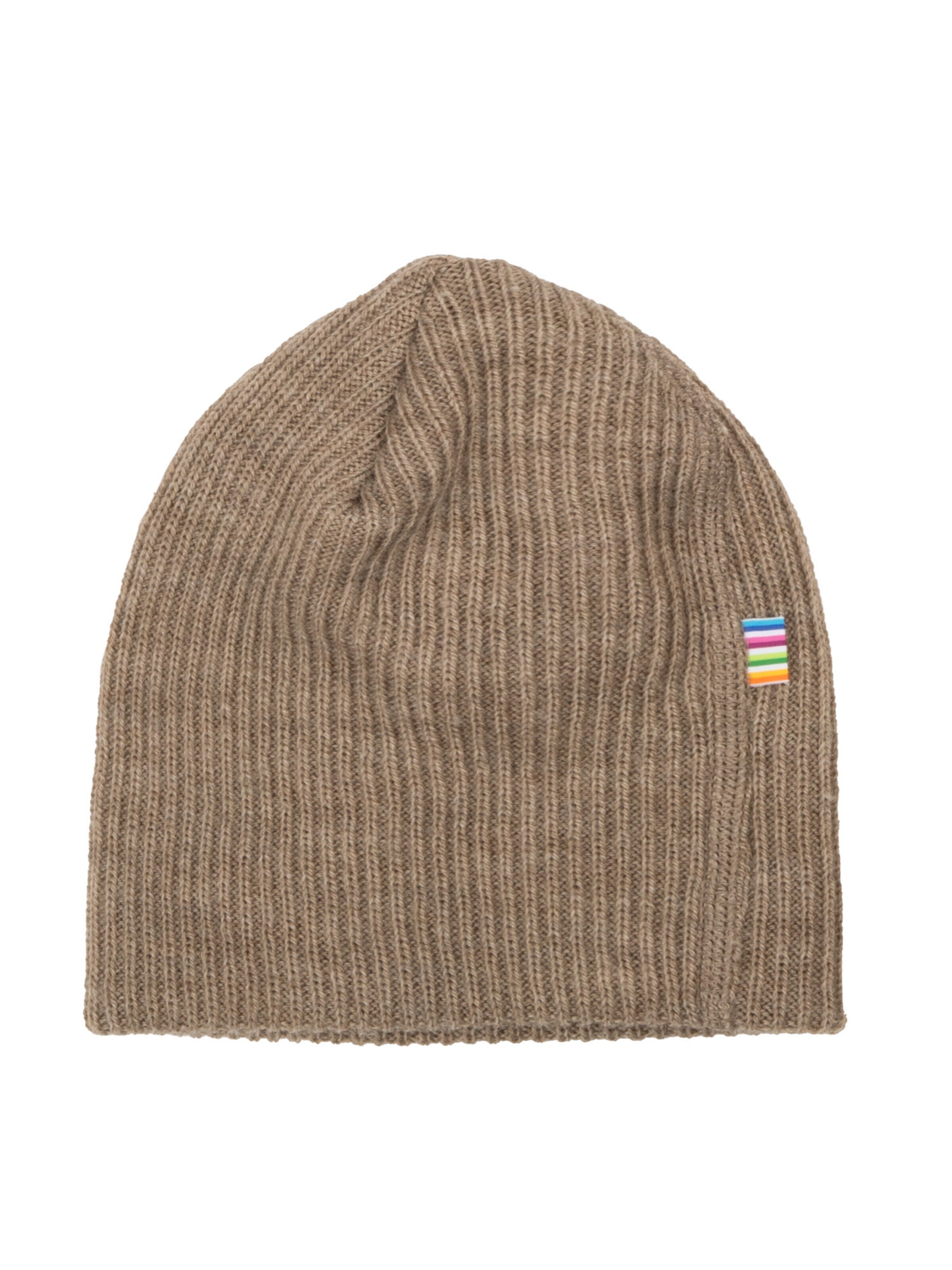 JOHA Beanie 'Beanie aus Merinowolle' in Beige: front