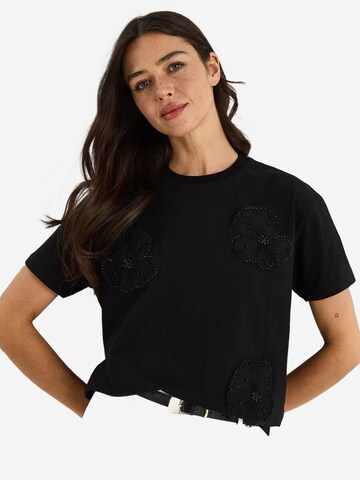 T-shirt Bianco Lucci en noir