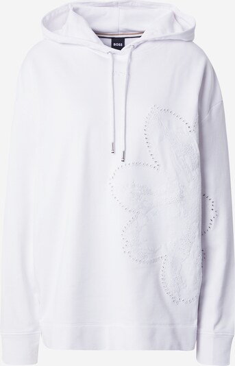BOSS Sweat-shirt 'Elphala' en blanc, Vue avec produit