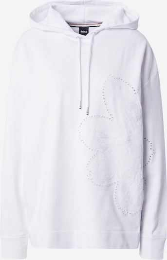 BOSS Black Sweatshirt 'Elphala' in de kleur Wit, Productweergave