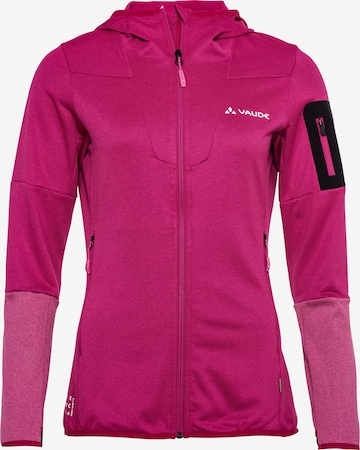 VAUDE Functionele fleece jas in Roze: voorkant