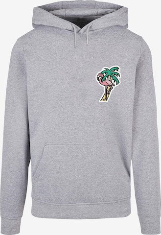 Mister Tee Sweatshirt 'Flamingo' in Grey: front