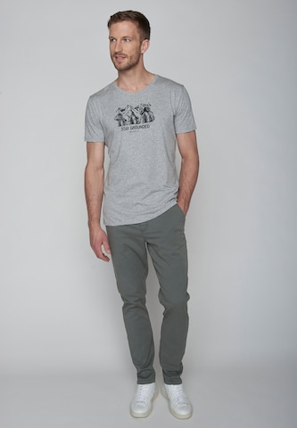 GREENBOMB Shirt 'Animal Stay Grounded' in Grijs