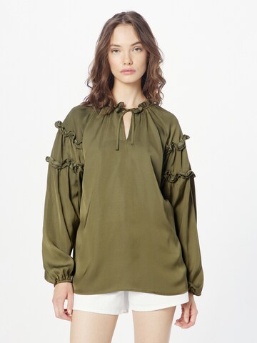 Freequent - Blusa 'SOMIA' en verde: frente