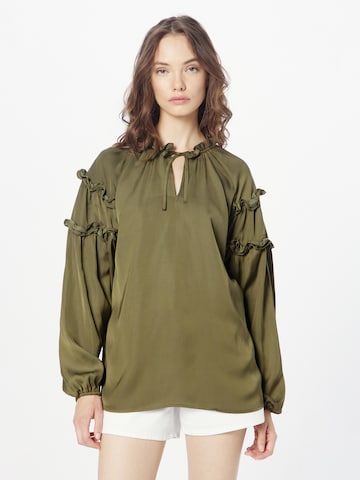 Freequent Blouse 'SOMIA' in Groen: voorkant