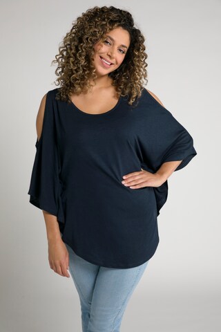 Ulla Popken Shirt in Blauw: voorkant