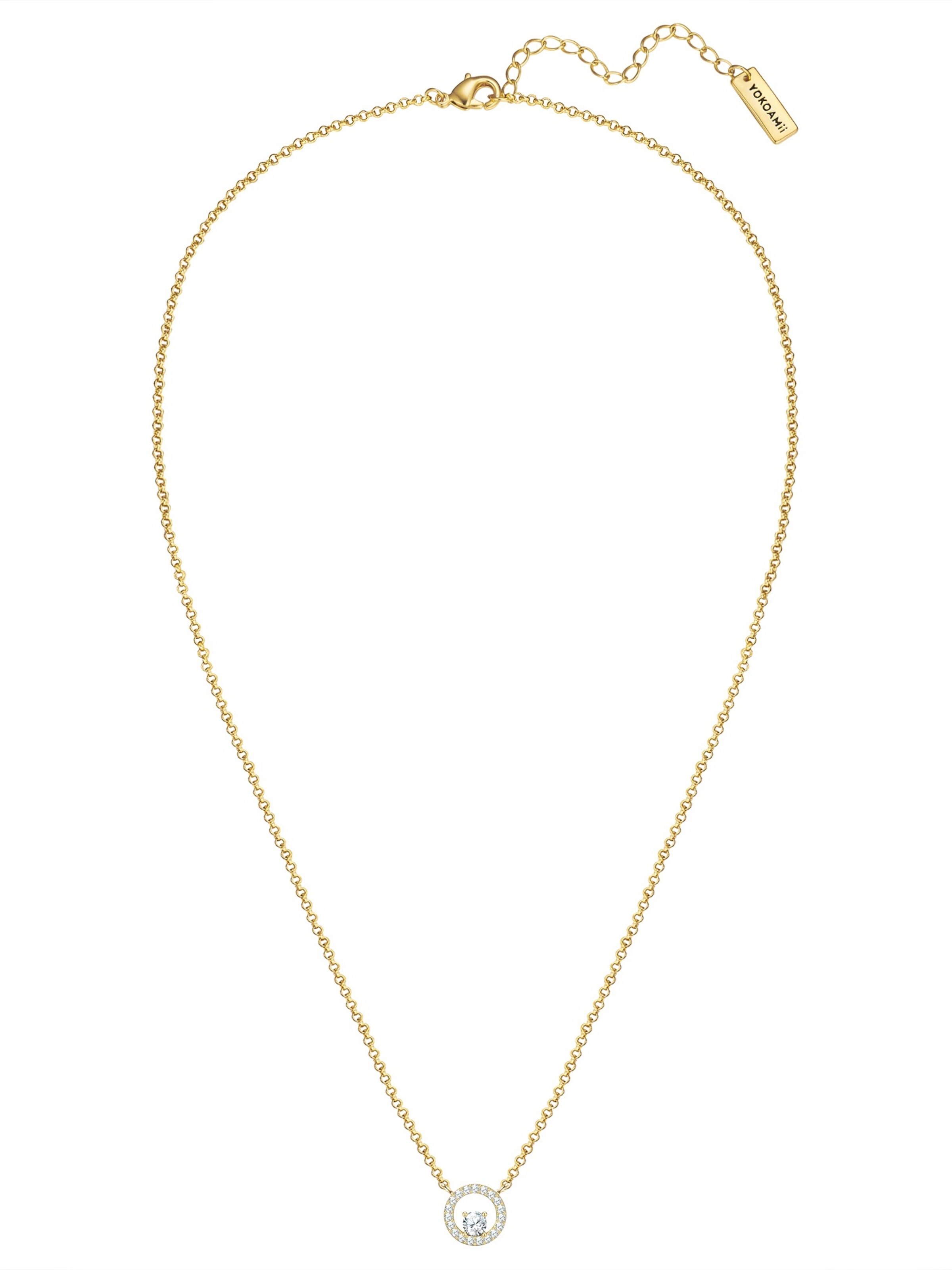 Collana di Yokoamii in oro: frontale