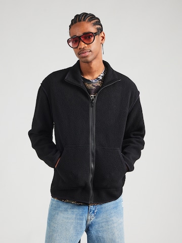 Redefined Rebel Fleece jas in Zwart: voorkant