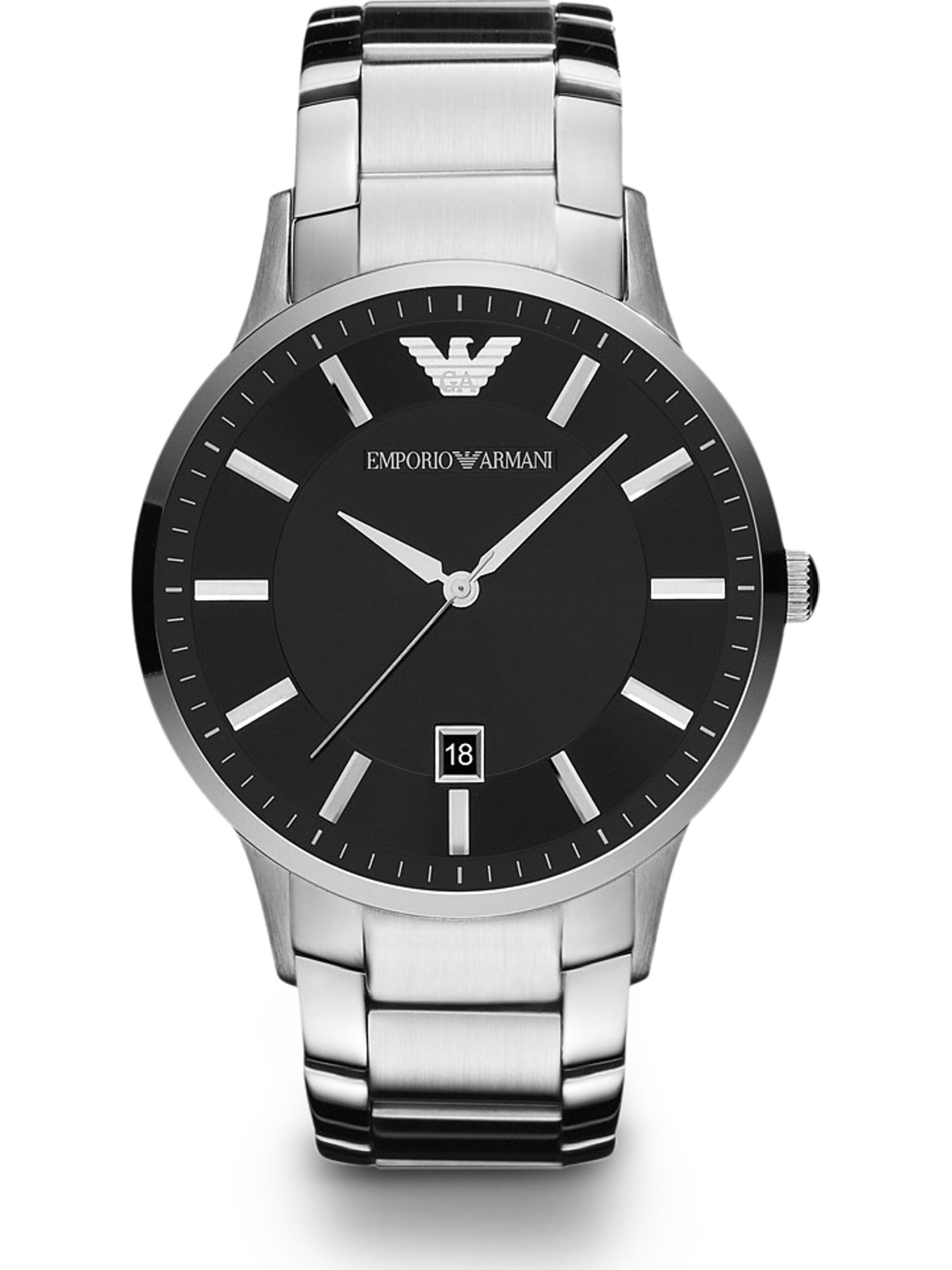 Emporio Armani Uhr 'Renato' in Silber: Vorderseite