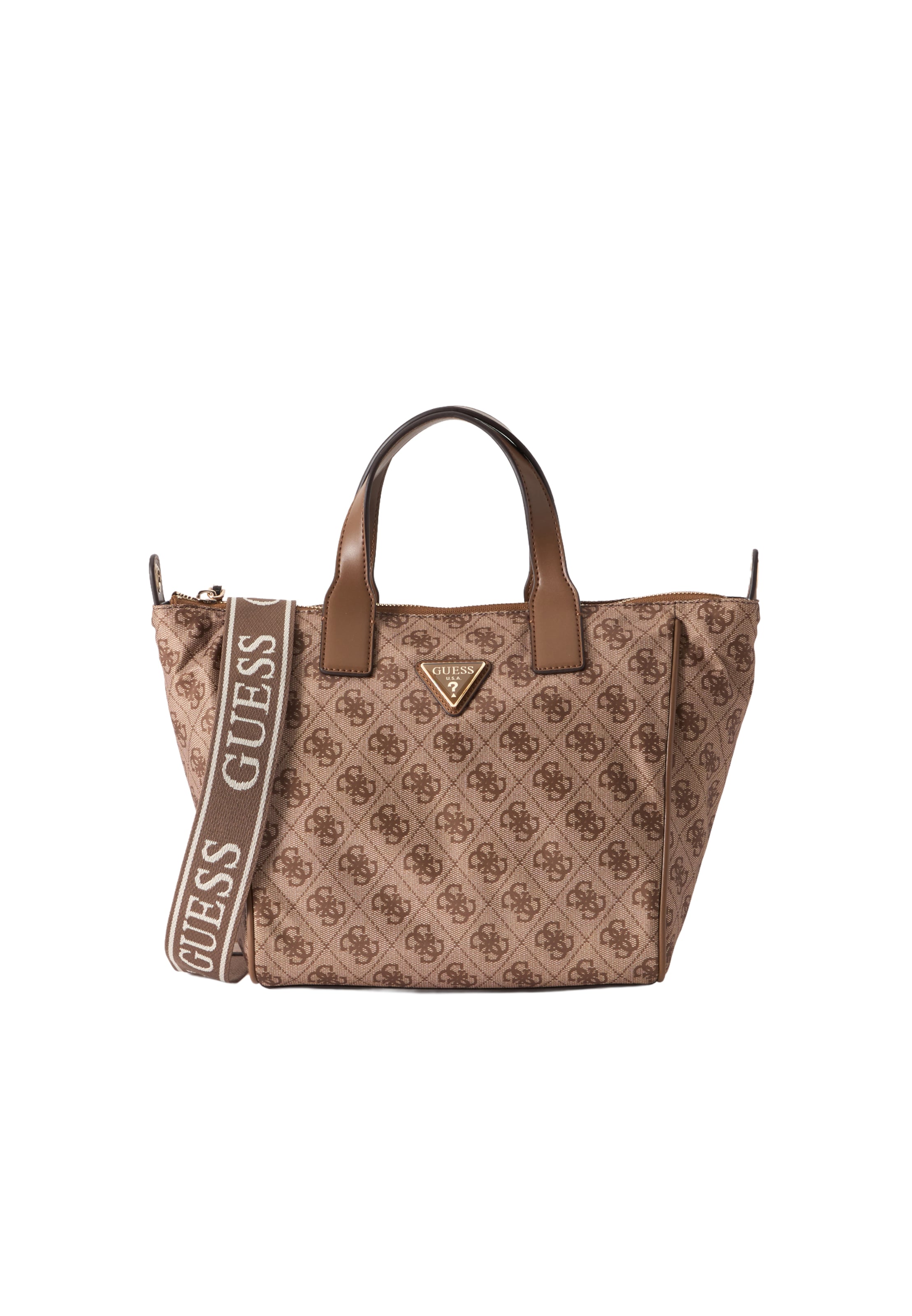 GUESS Handtasche 'ADRIAN' in Braun: Vorderseite