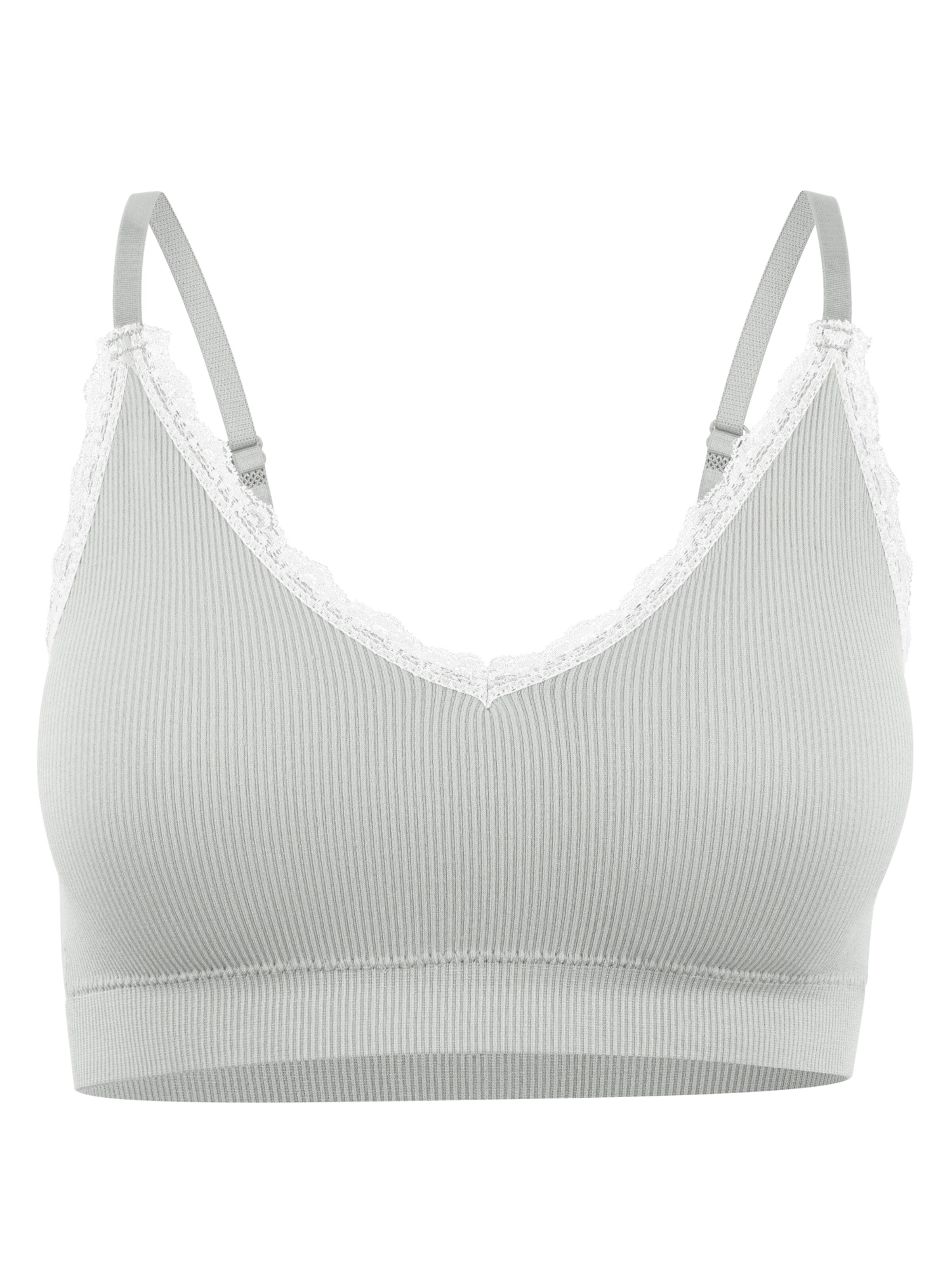 Bustier Soutien-gorge Yenita en gris : devant
