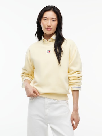 Tommy Jeans Collegepaita värissä keltainen: etupuoli