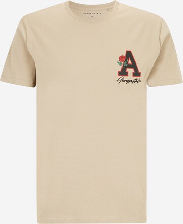 AÉROPOSTALE Shirt in Beige: front