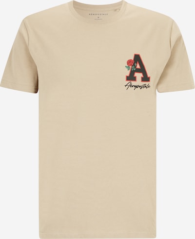 Marškinėliai iš AÉROPOSTALE, spalva – smėlio spalva / žalia / raudona / juoda, Prekių apžvalga