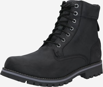 TIMBERLAND Lace-Up Boots 'Rugged WP' in Black: front