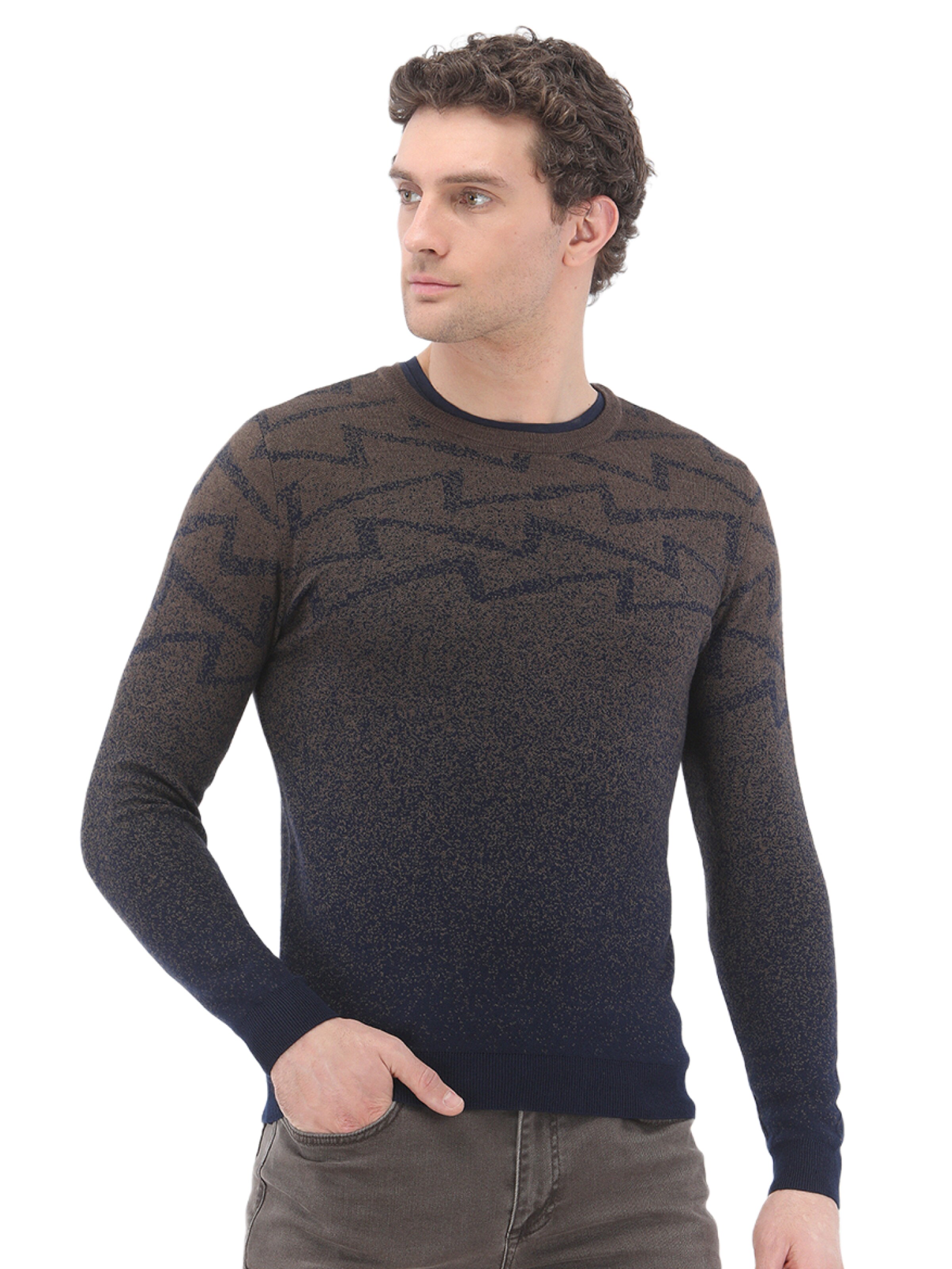 KİP Trui in Bruin: voorkant