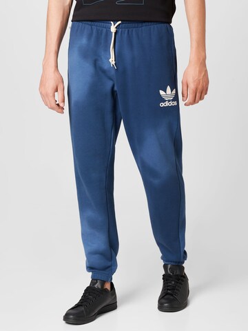 ADIDAS ORIGINALS Tapered Pants 'Graphics Mellow Ride Club' in Blue: front