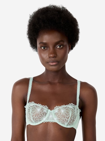 ETAM Balconette BH 'Daisy' in Grün: Vorderseite