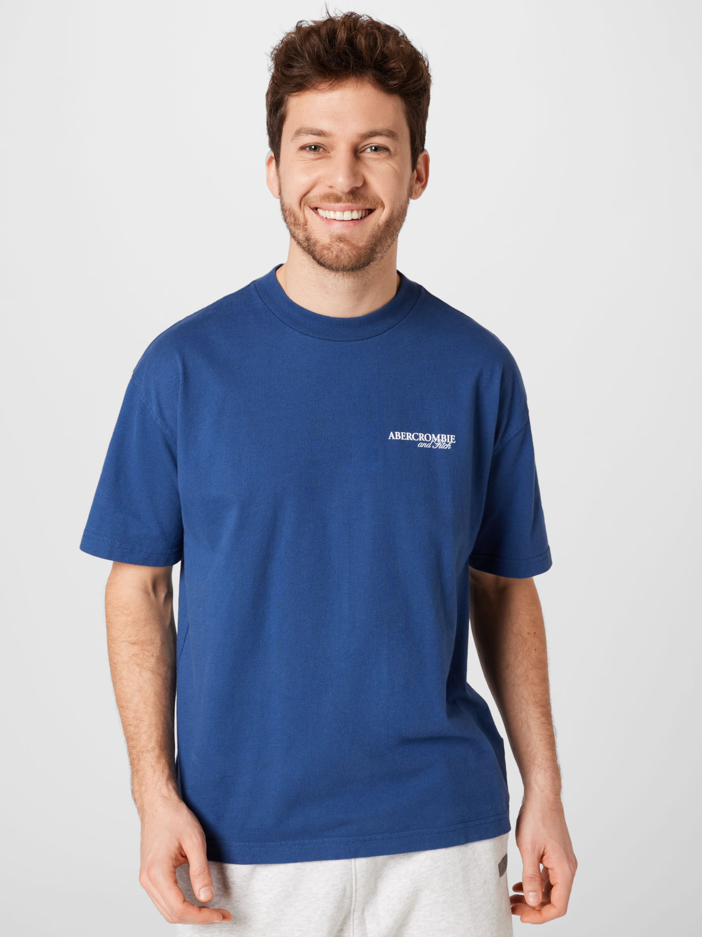 Männer Shirts Abercrombie & Fitch Shirt in Blau - PE23539