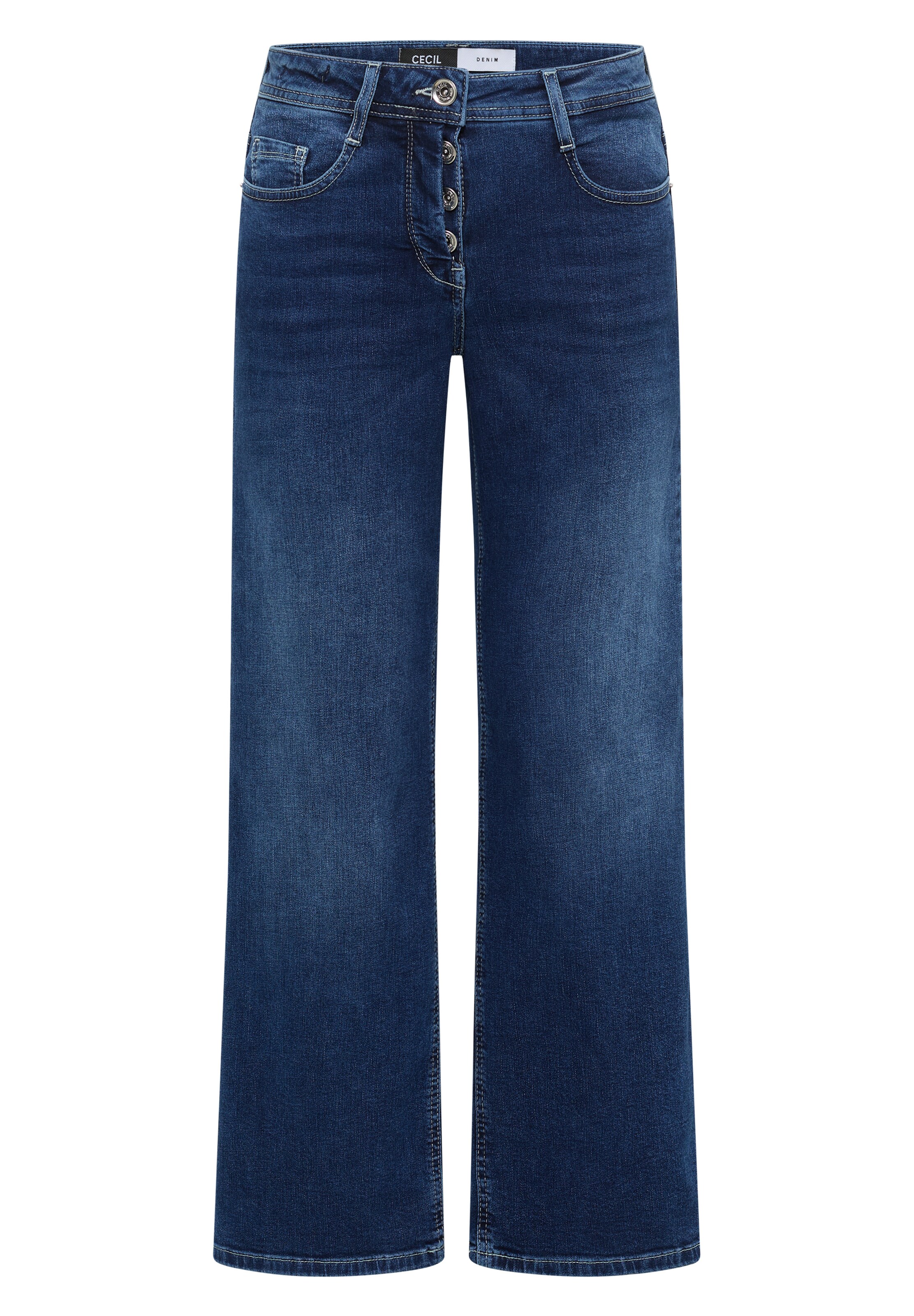 STREET ONE Loosefit Jeans in Blau: Vorderseite