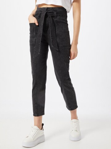 ONLY Tapered Jeans 'Maya' in Zwart: voorkant