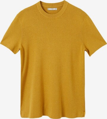 MANGO MAN Shirt 'lino' in Yellow: front