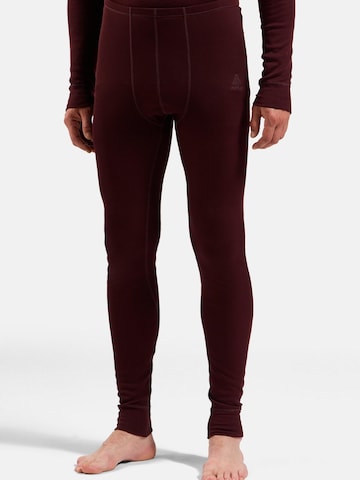 ODLO Slimfit Sporthose 'ACTIVE WARM'‌‌‌ in Rot