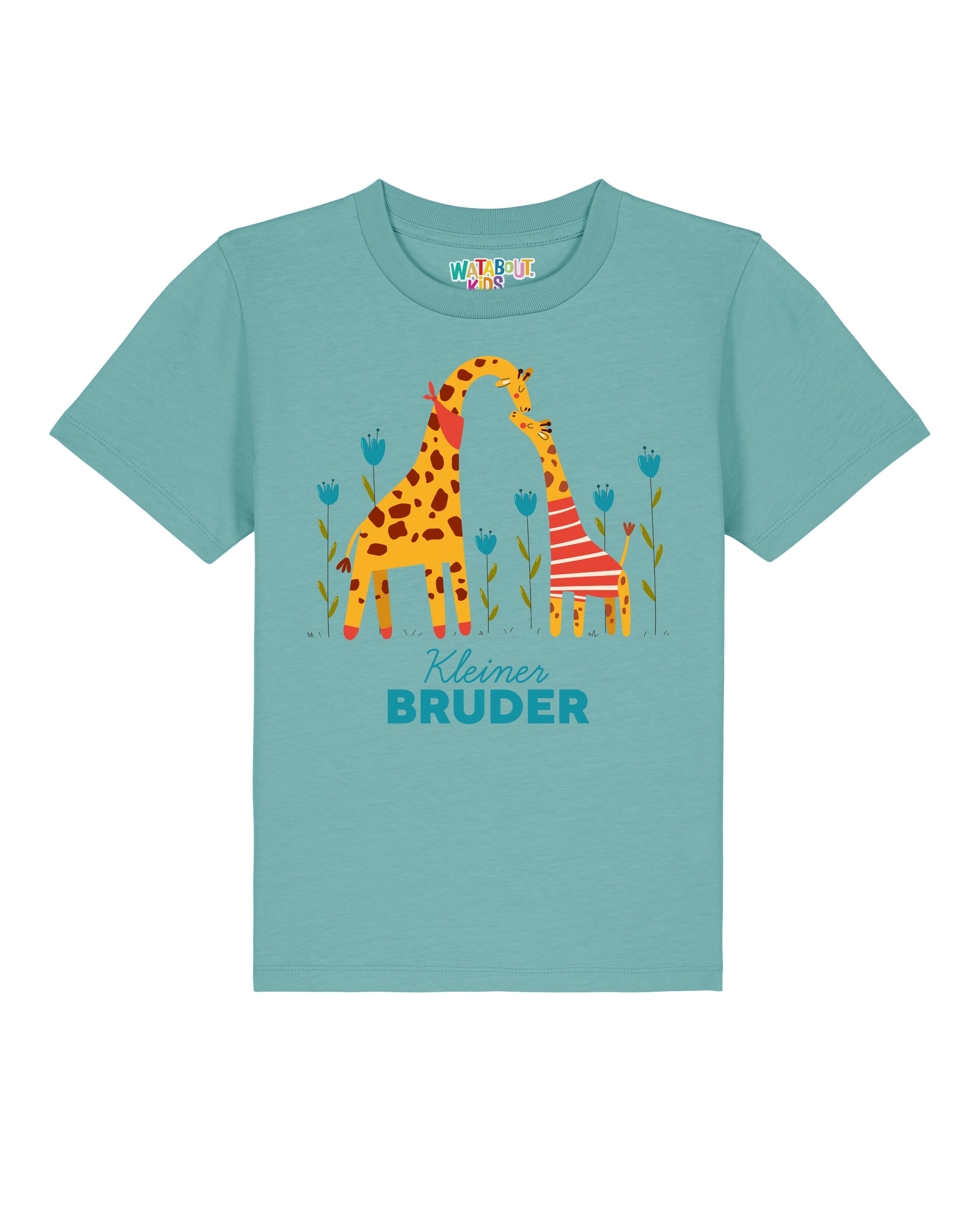 Maglietta di watabout.kids in blu: frontale