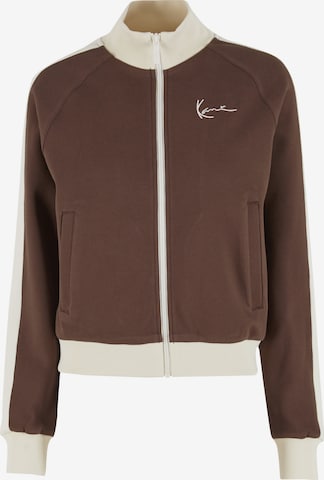 Karl Kani Sweatjacke in Braun: Vorderseite