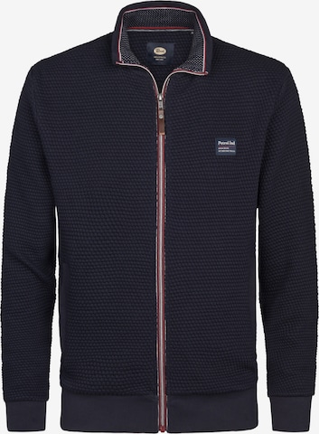 Veste de survêtement Petrol Industries en bleu : devant