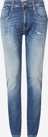 REPLAY Regular Farkut 'ANBASS' värissä sininen: etupuoli