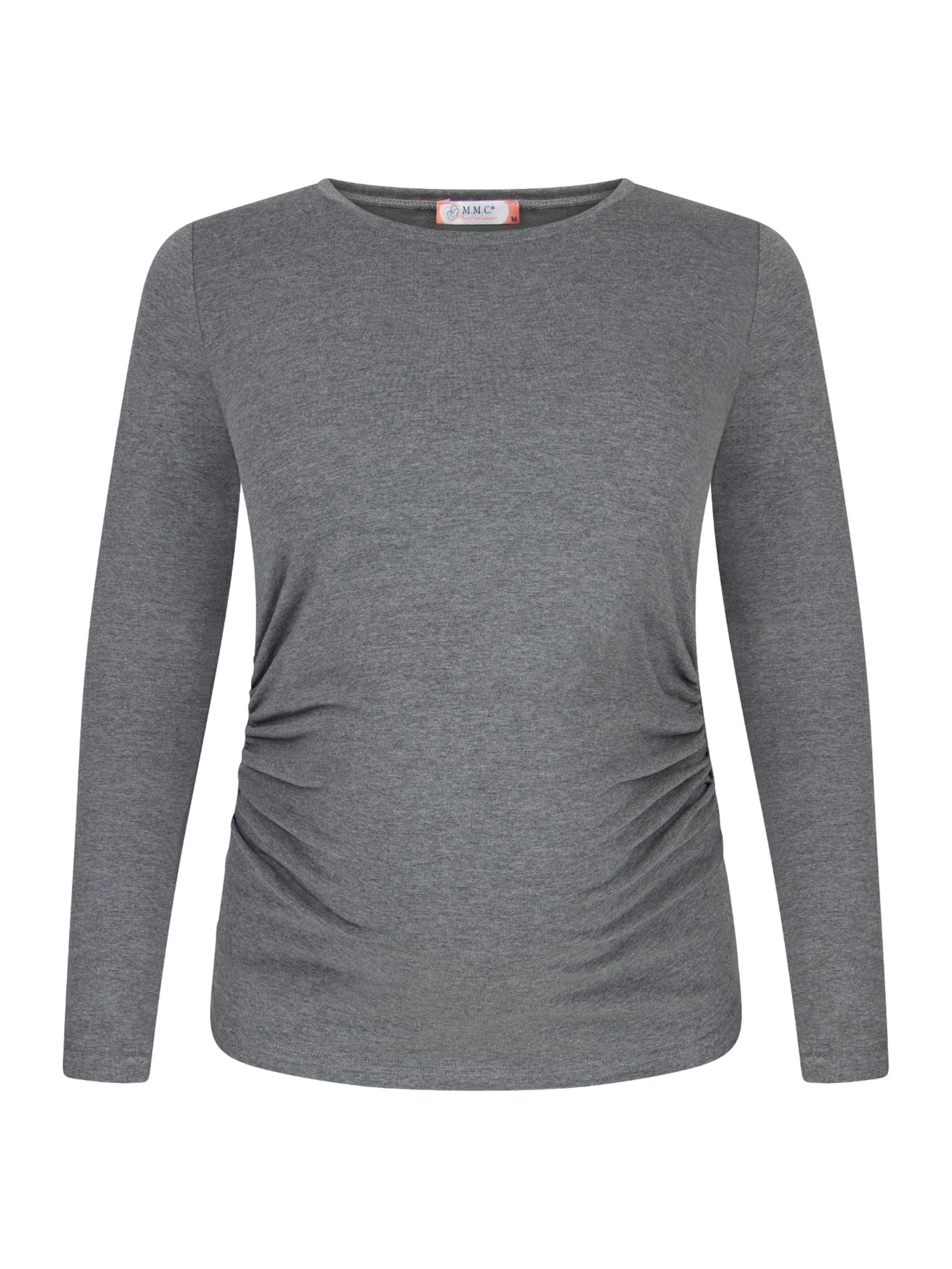 M.M.C. Shirt 'Langarm Basic Umstandsmode'‌‌‌‌‌‌ in Grau