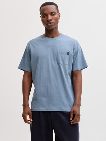 JACK & JONES T-Shirt 'JJEdover' in Blau: Vorderseite