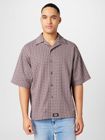 GCDS Comfort fit Button Up Shirt in Mixed colours: front