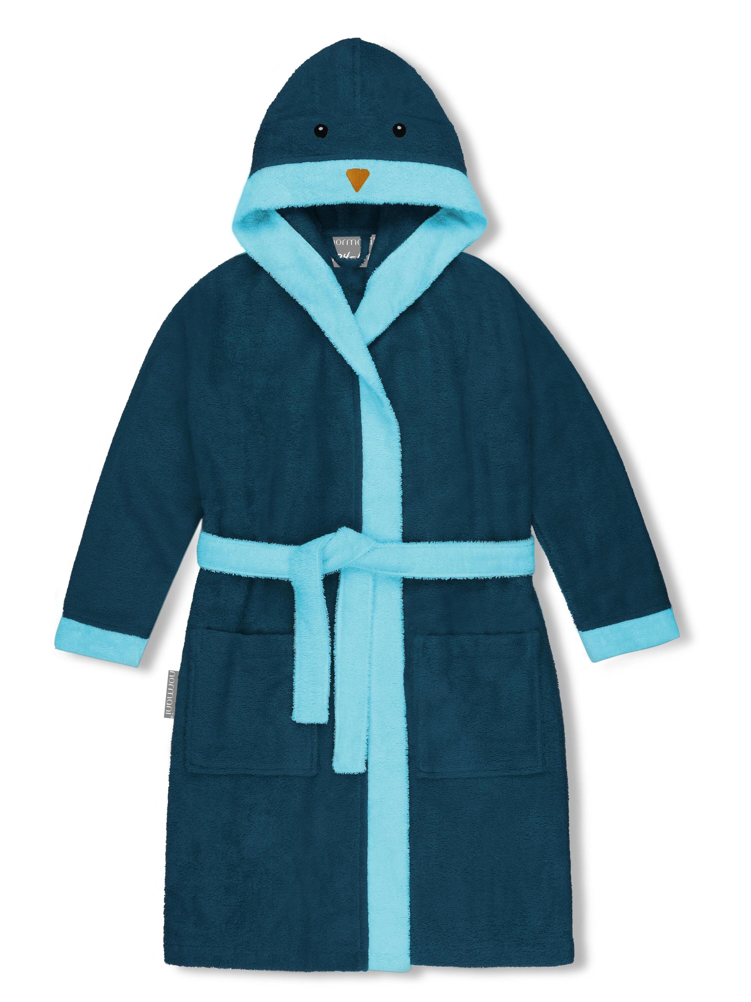 Peignoir 'Malia' normani en bleu : devant