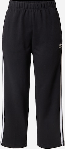 Regular Pantaloni 'Open Hem' de la ADIDAS ORIGINALS pe negru: față