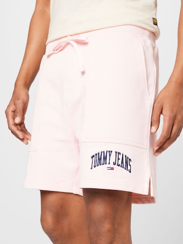 Tommy Jeans - Regular Calças em rosa