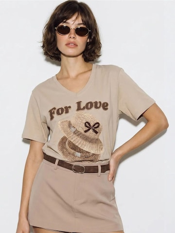 Maglietta 'T-Shirts' di Bianco Lucci in beige: frontale