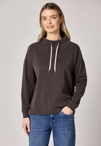 STREET ONE Sweatshirt in Brown: front
