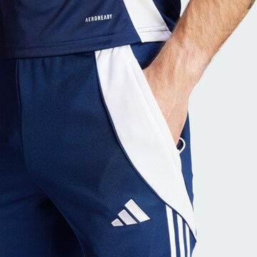 Effilé Pantalon de sport 'Tiro 24' ADIDAS PERFORMANCE en bleu