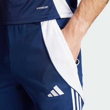 ADIDAS PERFORMANCE Tapered Workout Pants 'Tiro 24' in Blue