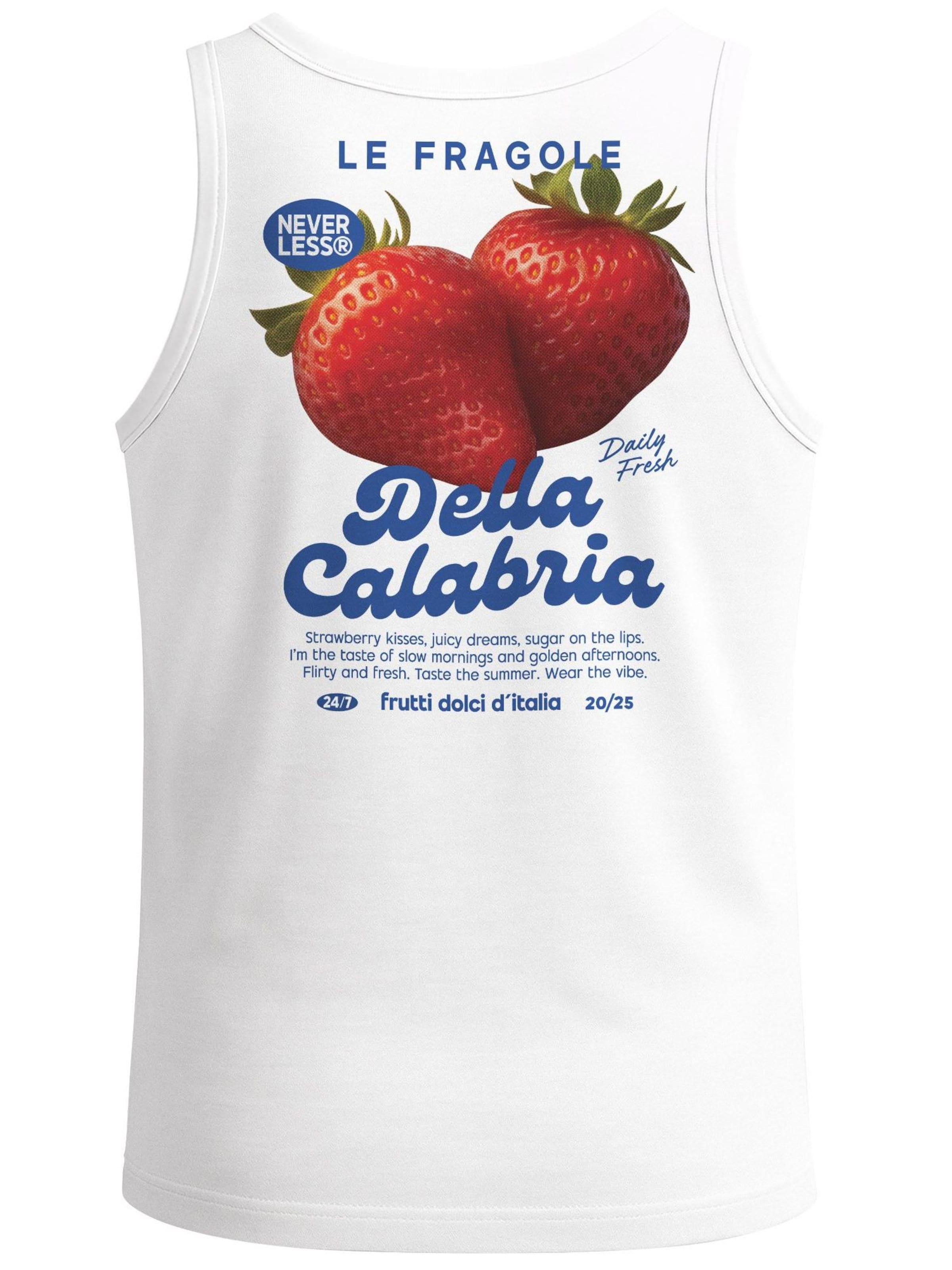 Neverless Shirt 'Strawberry'‌ in Weiß