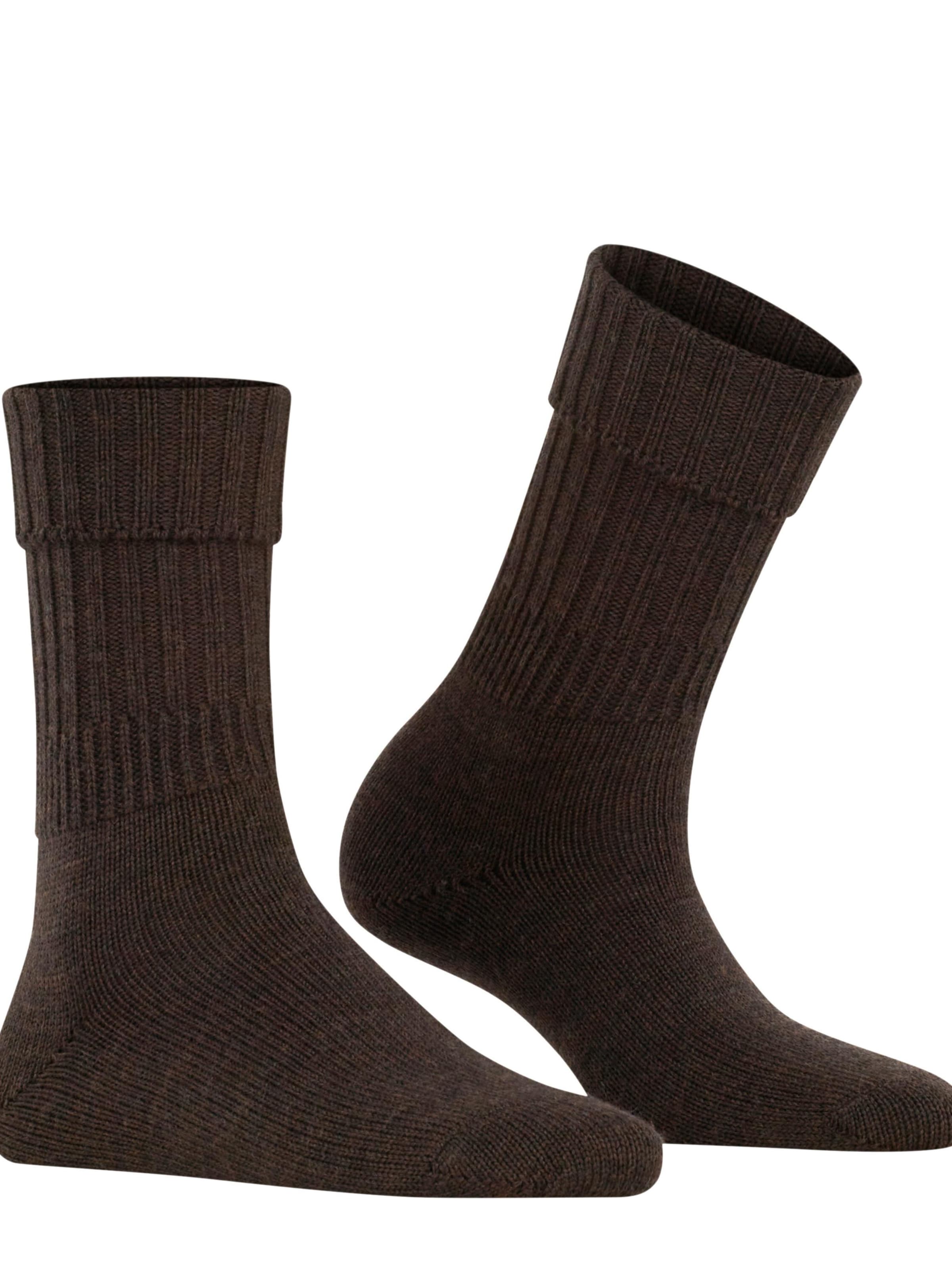 FALKE Socks 'Striggings Rib' in Brown