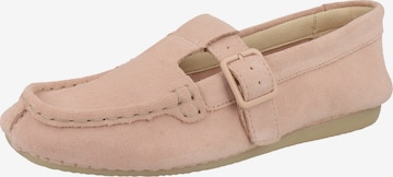 CLARKS - Mocasines 'Freckle Tbar' en rosa: frente