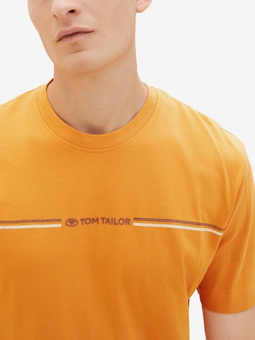 TOM TAILOR T-Shirt in Orange