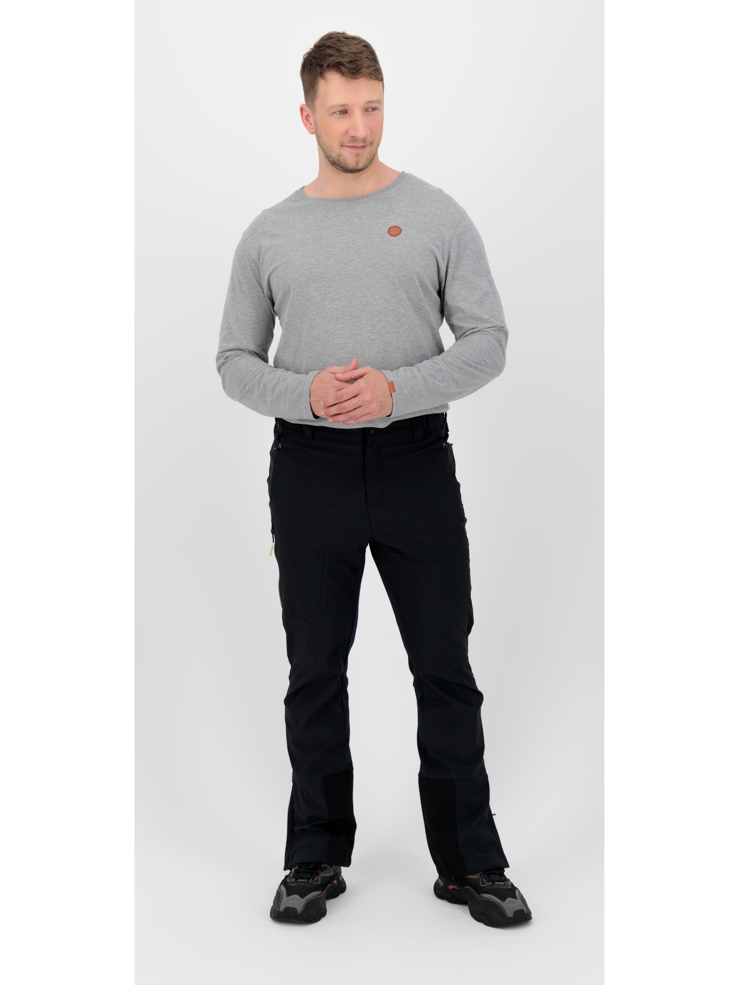 KILLTEC Slim fit Weatherproof pants 'KOW 48' in Black