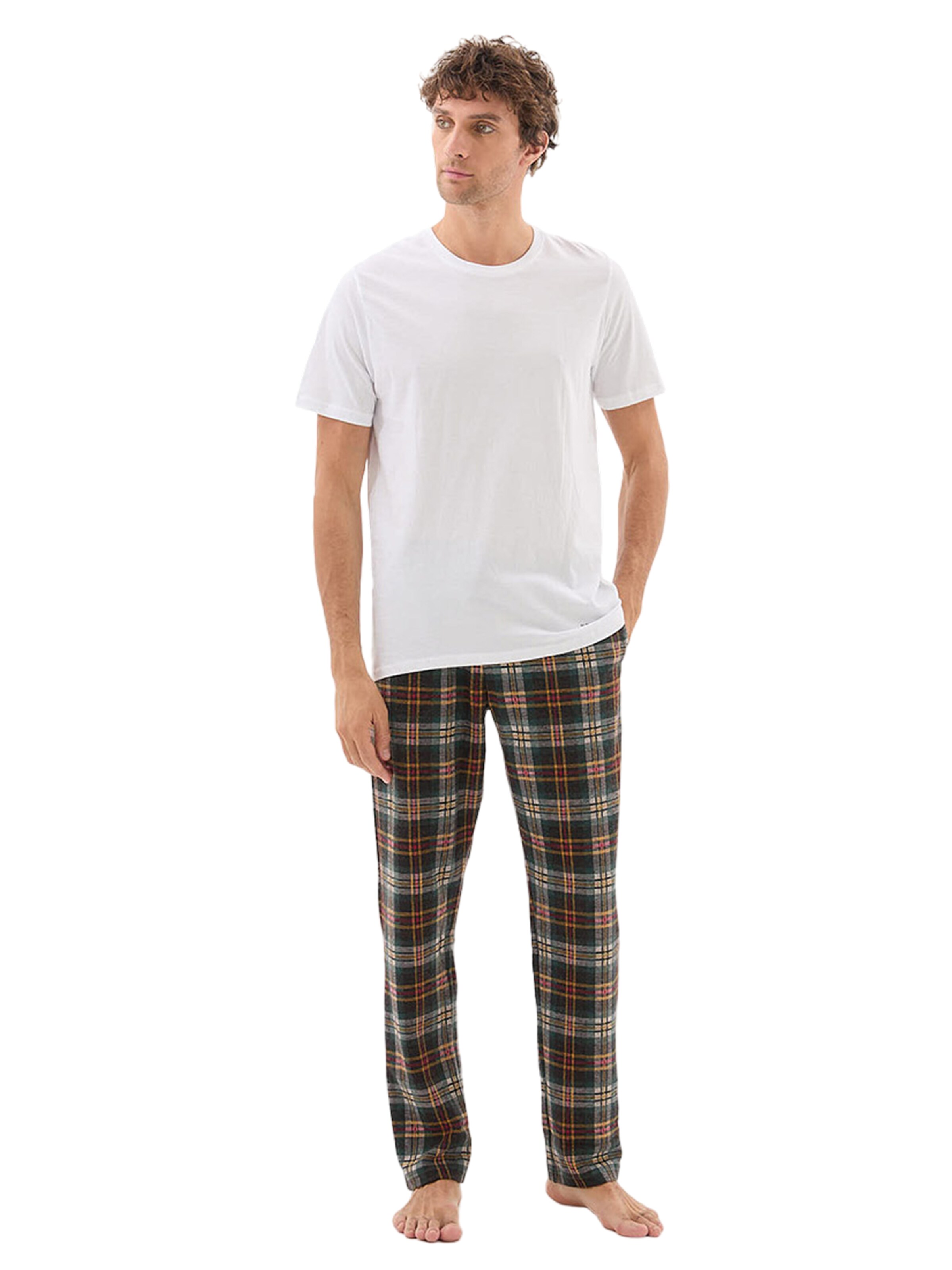 Blackspade Long Pajamas in White: front