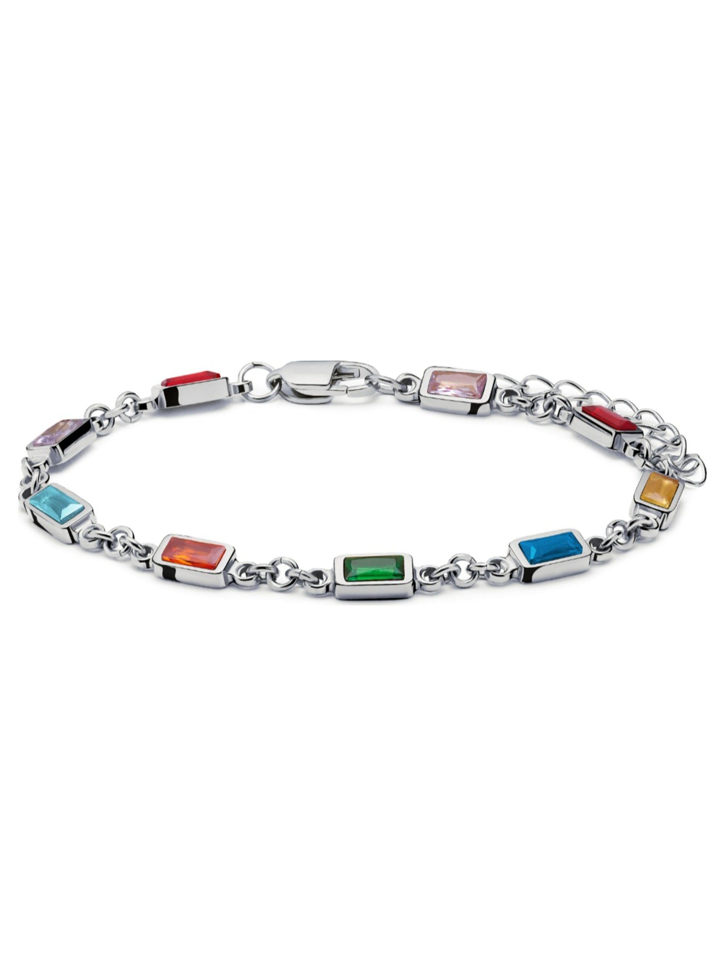 Arkai Armband 'Prism' in Zilver: voorkant