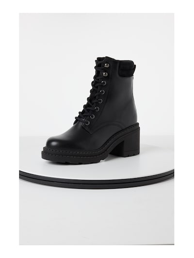 Ghete cu șireturi Tamaris pe negru, Vizualizare produs