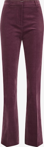 WE Fashion - Regular Calças em roxo: frente